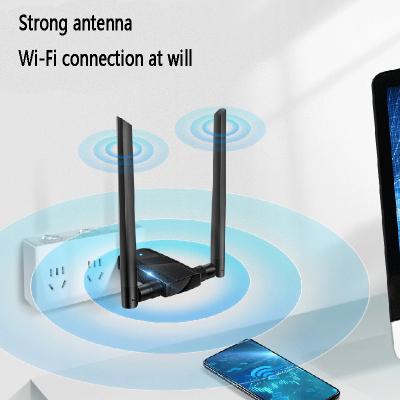 China Home Office Dual Band WiFi Repeater 2.4/5GHz Internet Signal Booster Easy Installation WiFi Range Extender 300Mbps WiFi Booster WPS for sale