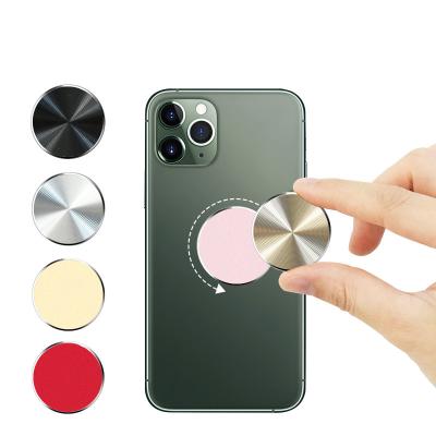 China Adjustable For Iphone 13 Sticker Disc Iron Sheet Magnet Mobile Phone Holder Metal Plate Accessories For Car Phone Holder Magnetic Brackets for sale