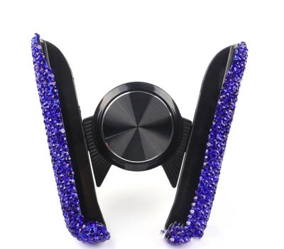 China Bling-Bling Car Air Vent Smartphone Gravity Stable Universal Cell Phone Mount Diamond-type Holder for sale