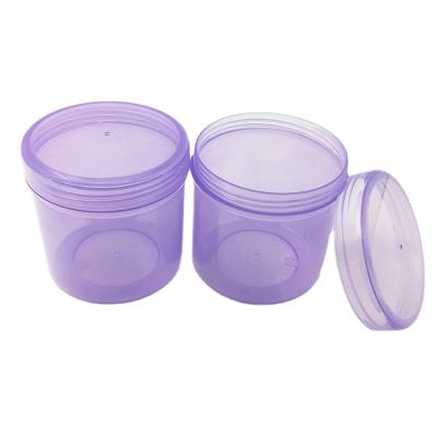 China Skin Care Cosmetic Packaging 160ml PP Hair Gel Conditioner Cream Plastic Jar With PP Plastic Lid for sale