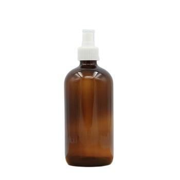 China Manufacturers Cosmetic Bottle 1oz 2oz 4oz 8oz 16oz Amber Boston Round Pump Glass with Fine Mist Sprayer for Shampoo Hand Sanitizer for sale