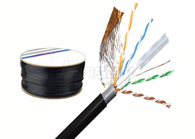 China HDPE Insulation Cat6 Ethernet Lan Cable ETL FTP 4 Pair Shielded 0.57mm CCA for sale