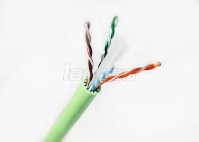 China High Speed Transmission Cat6A Lan Cable Rohs Jacket PE Insulation 1000ft / 305m for sale