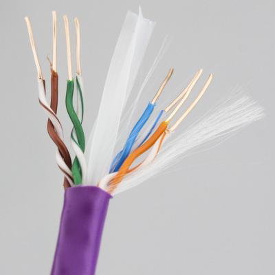 중국 550Mzh BC 나일론 Cat6 UTP 케이블 폴리에틸렌 4 쌍 ​​Cat6 케이블 판매용