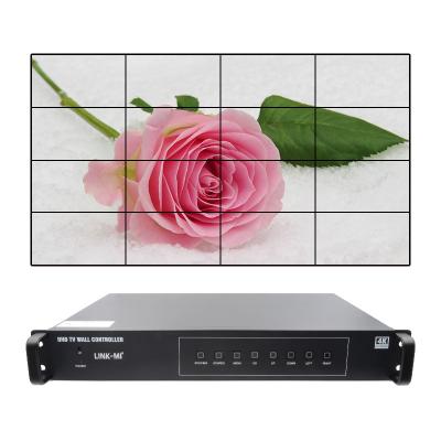 China 4K 4X4 HDMI Video Wall Controller 16 HDMI Uitgangen Afbeeldingsrotatie Video Wall Processor Te koop