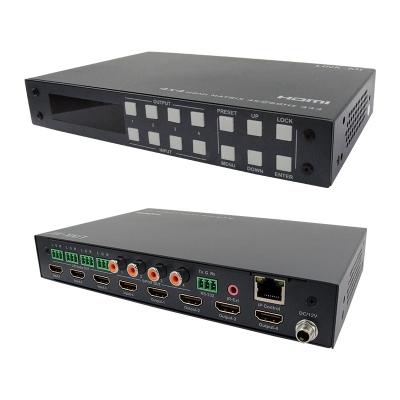 China HM-4x4 9-18V AV HDMI Matrix Distribution For USB Type HDMI Switch for sale