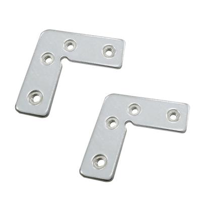 China Modern Corner Joint Connector Iron Iron Corner Bracket For Kitchen Cabinet Door Frame Glass Profile for sale