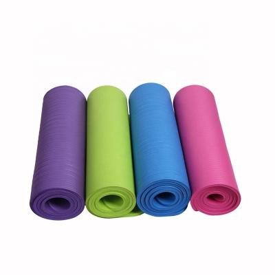 China Custom Made Eco - Friendly Fitness Yoga Mat NBR Pilates Yoga Mat Natural for sale