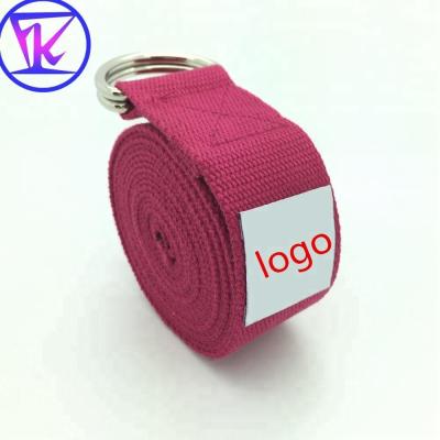 China Wholesale Fitness Hand - Woven Logo Custom Yoga Strap Home Exercise Body Training Yoga Band for sale