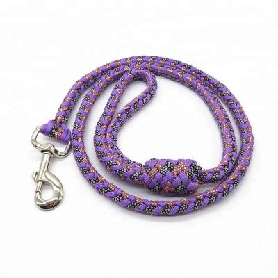 China Viable Online Wholesale Handmade Paracord Led Dog Leash Survival Dog Leash For Outdoor Sports Walk Dog for sale