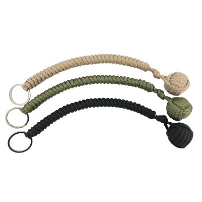 China Handmade custom paracord monkey defense paracord color keychains monkey main chained defense main chained fist for sale