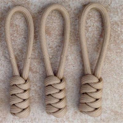 China Other 7 Bracket Handmade Outdoor Paracord Zipper Puller Survival Paracord Zipper Puller for sale