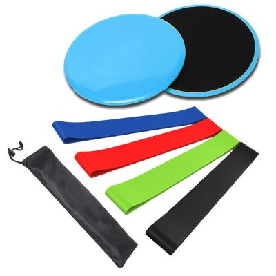 China Wholesale Custom Logo Exercise Sliders Fitness Gliding Discs Core Resistance Loop Sliders and Bands for sale