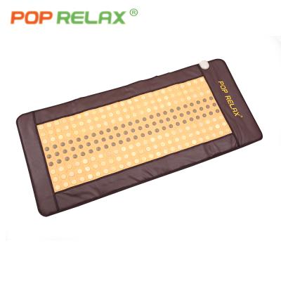 China Jade Tourmaline Bio Magnetic Electric Heating Mattress Germanium Stone Mattress Health Physiotherapy Body Massage Pad for sale