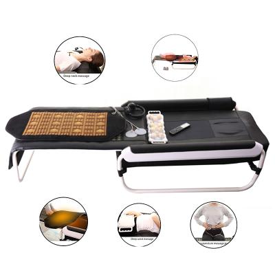 China Best Body Nugar Treatment N5 Infrared Red Roller Jade Stone Thermal Accupressure Massage Bed for sale