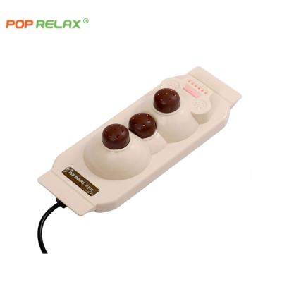 China Therapy 3 Ball Tourmaline Far Infrared Heating Stones and ABS Projector Germanium Prostate Massage Device for sale