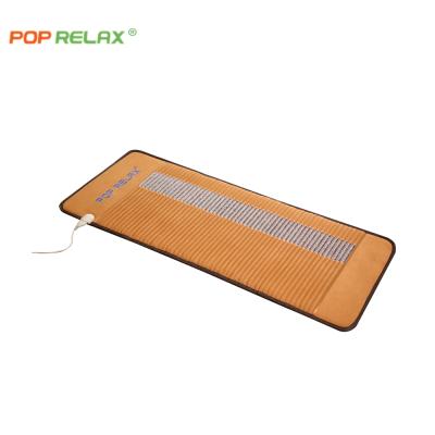 China Protective Thermal Crystal Electric Amethyst Heating Mattress Foldable Far Infrared Heating Stone Mat for sale