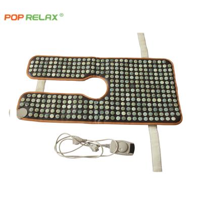 China PVC POP RELAX Electric Heating Infrared Belt Therapy Pad Therapy Pad Thermal Cervical Stone Health Care Back Shoulder Warm Pain Relief for sale