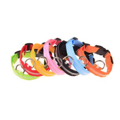 China Stocked Working Dog Walking Training Raising Dog Led Rechargeable Collar for sale