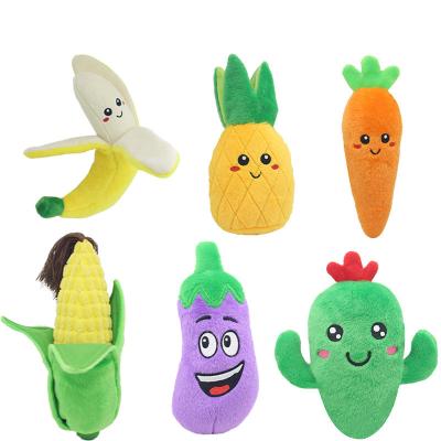 China 2022 New Anti Bite Simulation Drumstick Creative Vegetable Toy Puppy Pet Chew Dog Viable Squeaky Toys for sale