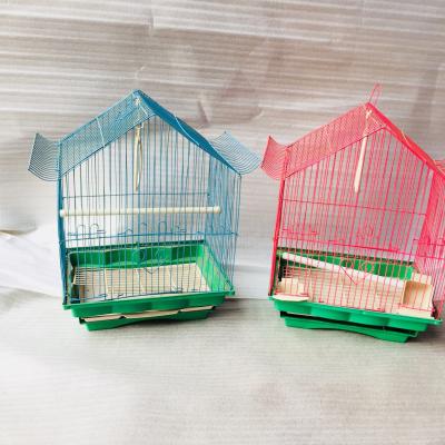 China 2022 Hot Sale Breathable Stainless Steel Iron Metal Parakeet Parakeet Bird Cage With Handle for sale