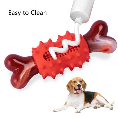 China Toy Dog Factory Direct Sales Hard Aggressive Durable Nylon Rubber Bone Dog Chew Stocked Indestructible Toys for sale