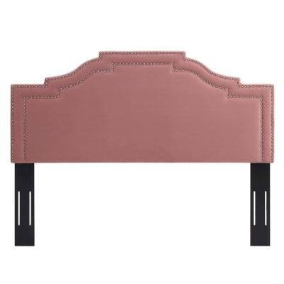 China OEM/ODM Factory Sale Modern Dusty Rose Velvet Headboard Bedroom High End Directly for sale