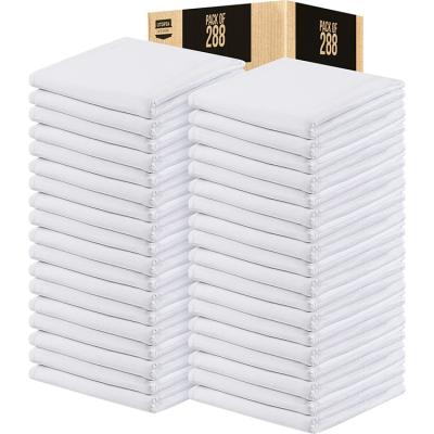 China Modern Custom White Party Restaurant Dinner Cotton Cloth Napkins For Wedding for sale