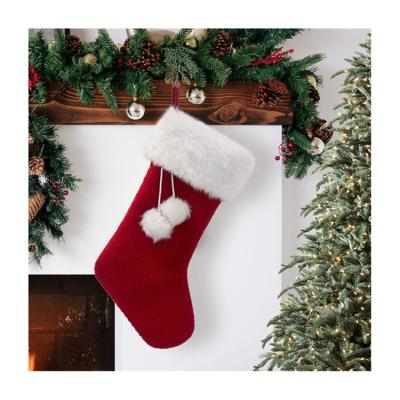 China Christamas Large Home Decoration Christmas Hanging Large Gift Box Bag Christmas Socks Decoration for sale