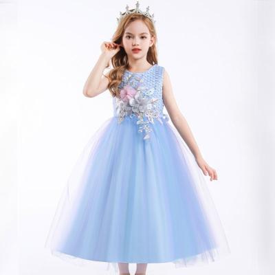 China Girls Anti-Wrinkle Gradient Princess Dress Performance Tutu Skirt One Color Matching Girls' Drop Shipping for sale