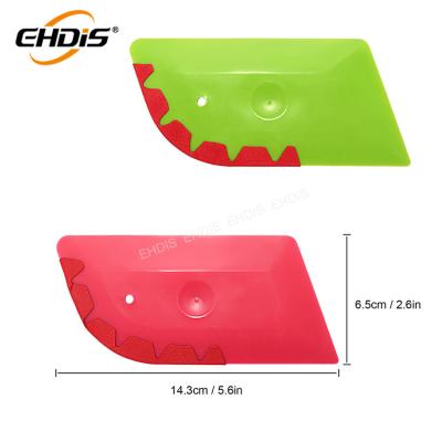 China Vinyl Wrapping Squeegee Ehdis Squeegee Plastic Felt Car Vinyl Installation Tint Wrap Tool for sale