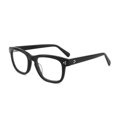 China Wholesale Classic Acetate Eyewear Classic Timeless Square Frames Flex Hinge Mens Womens Custom Logo Glasses for sale