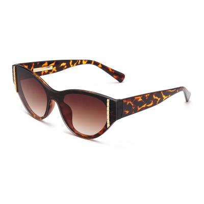 China Hot Sale 2021 Cat Eye Sun Glasses Women Men's Designer Fashion Trendy Shades Sunglasses for sale