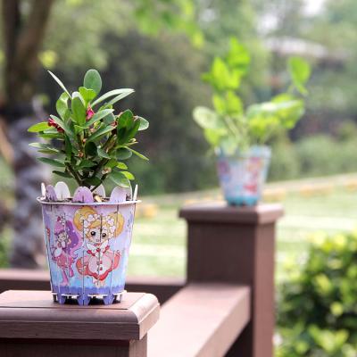 China Eco-friendly Suitable For Children Small Flower Pot In Chinese Factory's 3D Puzzle for sale