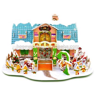 China Cartoon Toy New Shenzhen Christmas decorating 3d foam puzzle toys for kids with nice packing for sale