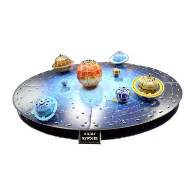 China Eco-friendly Material Kids Toys 3d Educational Jigsaw Puzzle Foam DIY Solar System Models Custom for sale