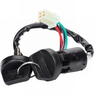 China Polyethylene Ignition Switch w/Key 4 Wire For 50-250cc Quad Dirt Bike Atv Scooters Motocross for sale