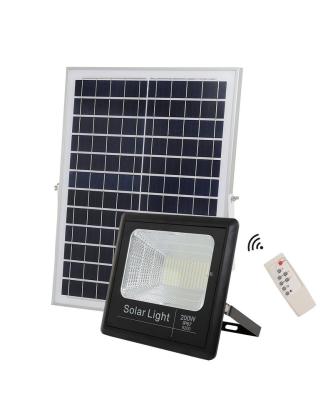 China Good Price 200w Residential Remote Control Wall Home Garden Power Floodlight Waterproof Solar Led Outdoor Lamp for sale