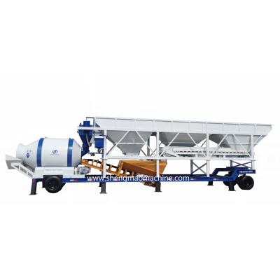 China YHZM30 small concrete batching plant 30m3/h compact mobile concrete batching plant factory price ready mix concrete mixing plant for sale