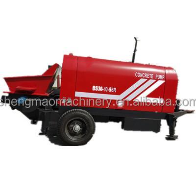 China Diesel Concrete Trailer Pump Mini Mobile For Construction Work for sale