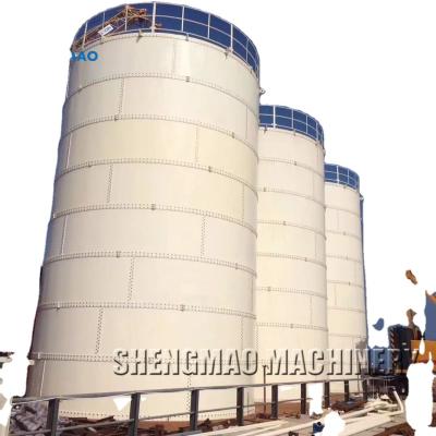 China Pequeña máquina vertical de acero del almacenamiento de Silo de cemento sola con el alimentador para el cemento y la mosca en venta