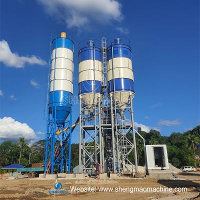 China Pulverize o armazenamento que o silo de cimento vertical aparafusou o tipo para obras à venda