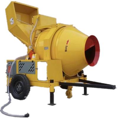 China Small Mobile Concrete Mixer , Twin Shaft Planetary Portable Concrete Mixer for sale