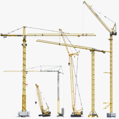 China QTZ63 mobiele Torenkraan, Boomlengte 50m Mini Tower Crane Te koop