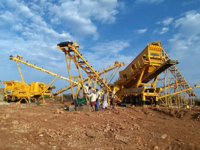 China Stationary Stone Crushing Plant , Rock Crushing Plant Line With Vibrating Screen for sale