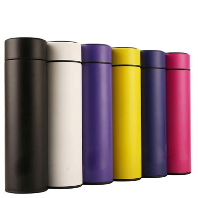 China 300ml Business Luxury Double Wall 304 Stainless Steel Material Sports Water Bottle Vacuum Flask With Temperature Display for sale