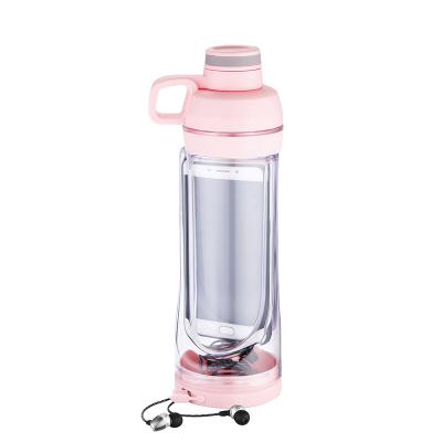 China Sustainable Plastic Mobile Phone Water Bottle 500ml Sports Gym Applicable For Boiling Water With Lid Accessories Customized Color All-season for sale