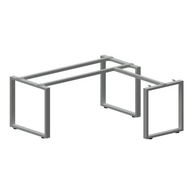 China Modern Aluminum Metal Frame Furniture Decorations L-shape Pipe Table Legs Aluminum Furniture Frame Office Metal Frame for sale