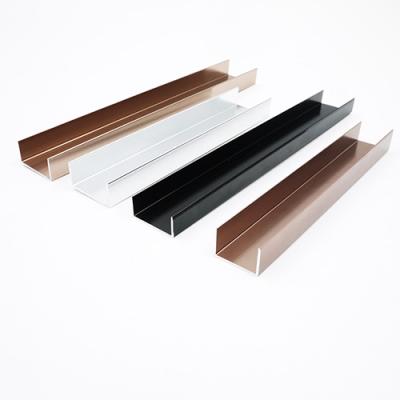 China Sideboard Hot Sale OEM Factory Customize High Quality Silver Anodized Aluminum Extrusion Parts C Profile for sale