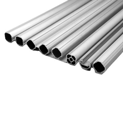 China Industrial Aluminum Lean Pipe Profiles With Aluminum T Slot Tubes /Round Bar Aluminum Pipe for sale